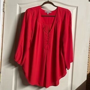 Danielrainn xl red ladies blouse